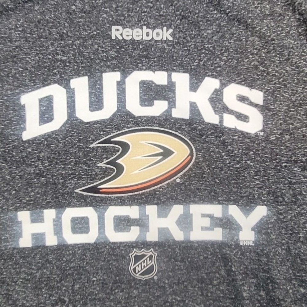Anaheim Ducks NHL Reebok Anaheim Men's XL Charcoal DUCKS HOCKEY Graphic Tee